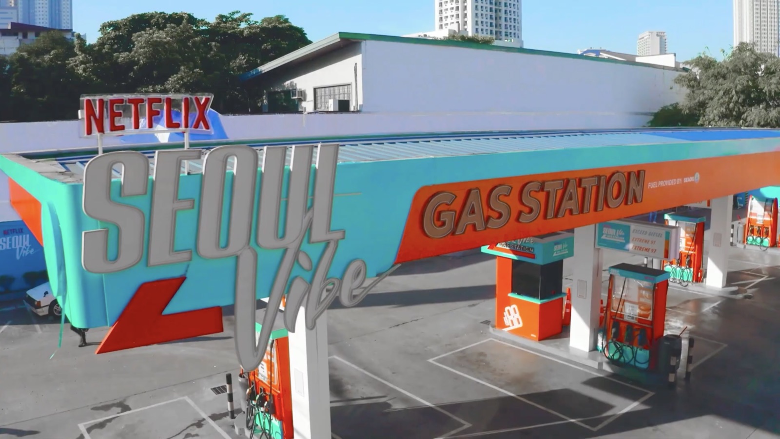 Netflix Seoul Vibe Fuel Station campaign